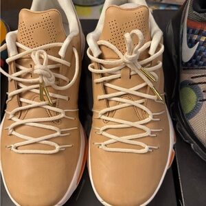 Nike Tan Athletic Shoes High-Top Design